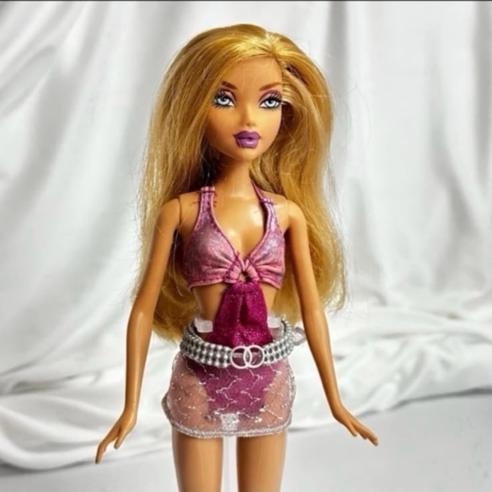 My Scene Kennedy Bling Bikini Fashion Doll with Pink Outfit and Blonde Hair